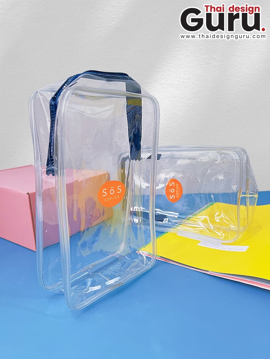 กระเป๋าพลาสติกทรงกล่อง