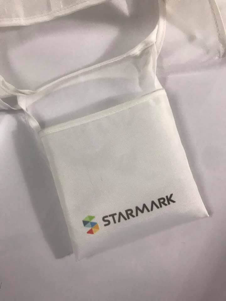 ทำกระเป๋าผ้าลดโลก พับเก็บได้ Starmark