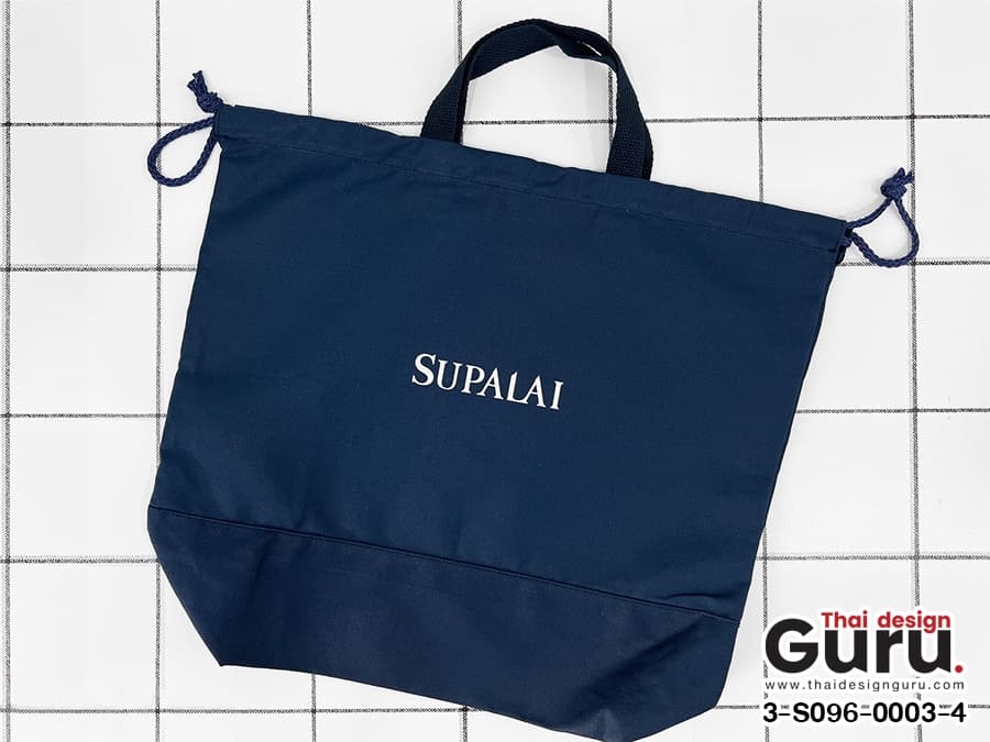 กระเป๋าผ้าหูรูด มีหูหิ้ว