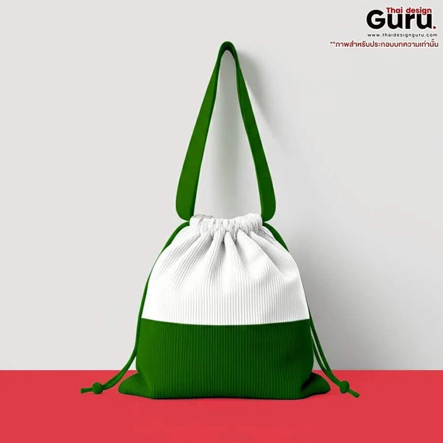 กระเป๋าช็อปปิ้งผ้าขยายก้น