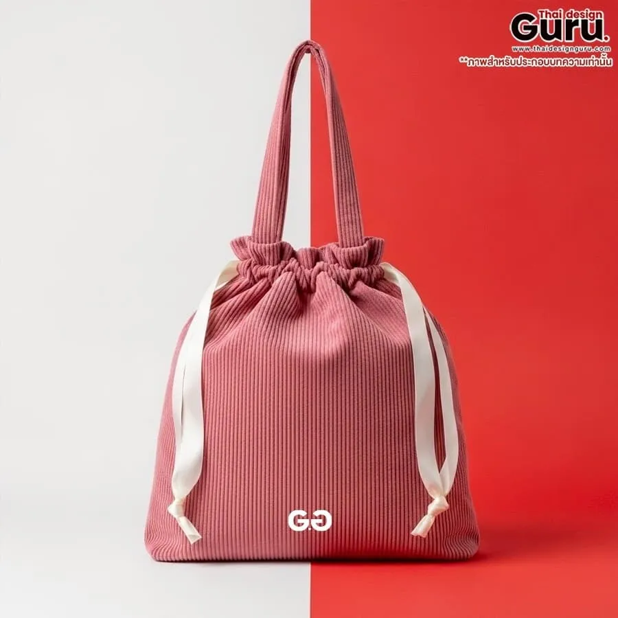 กระเป๋าช็อปปิ้งผ้าขยายก้น