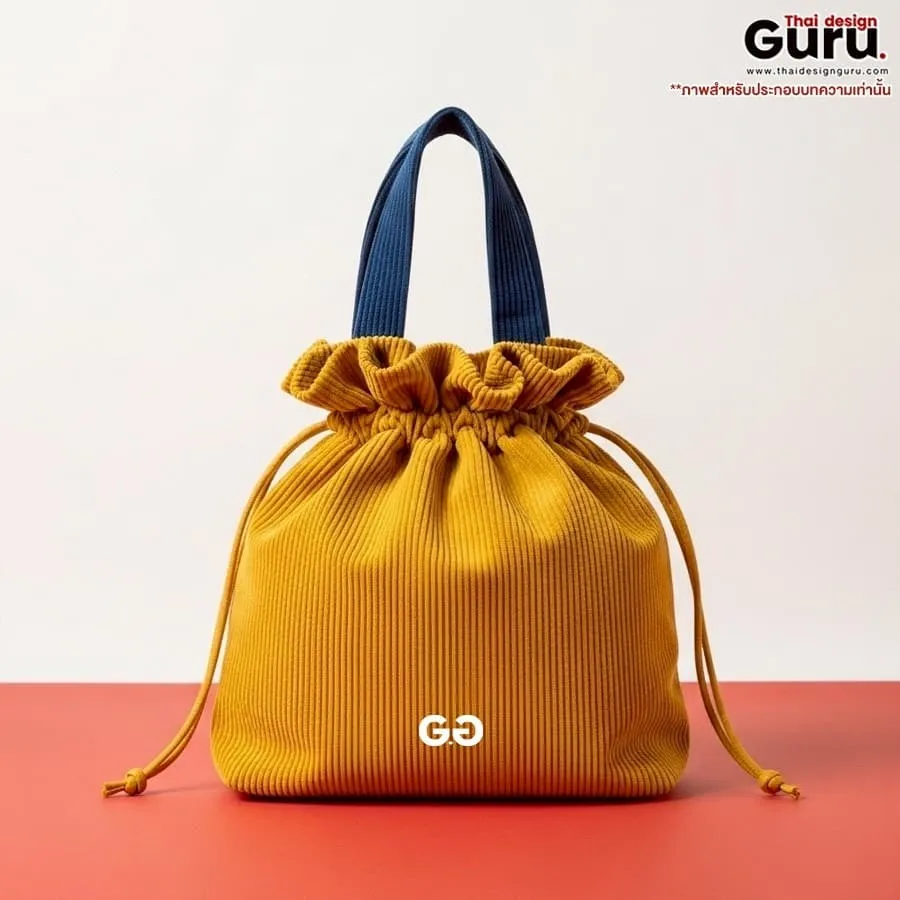 กระเป๋าช็อปปิ้งผ้าขยายก้น