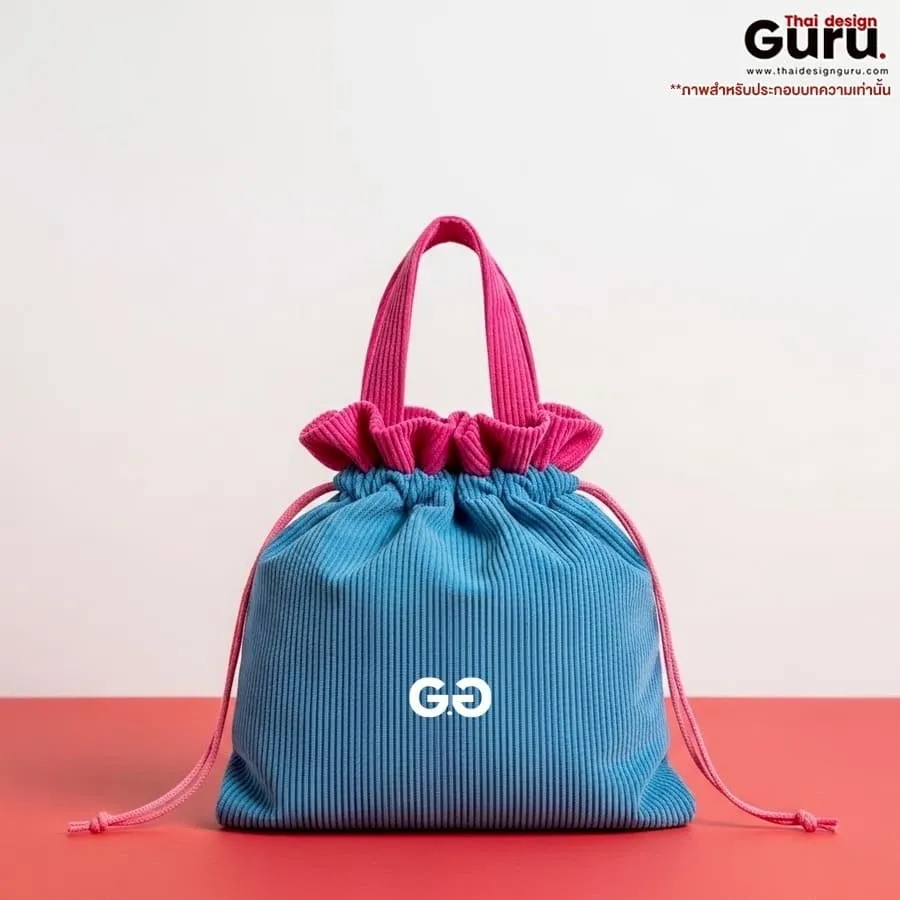 กระเป๋าช็อปปิ้งผ้าขยายก้น