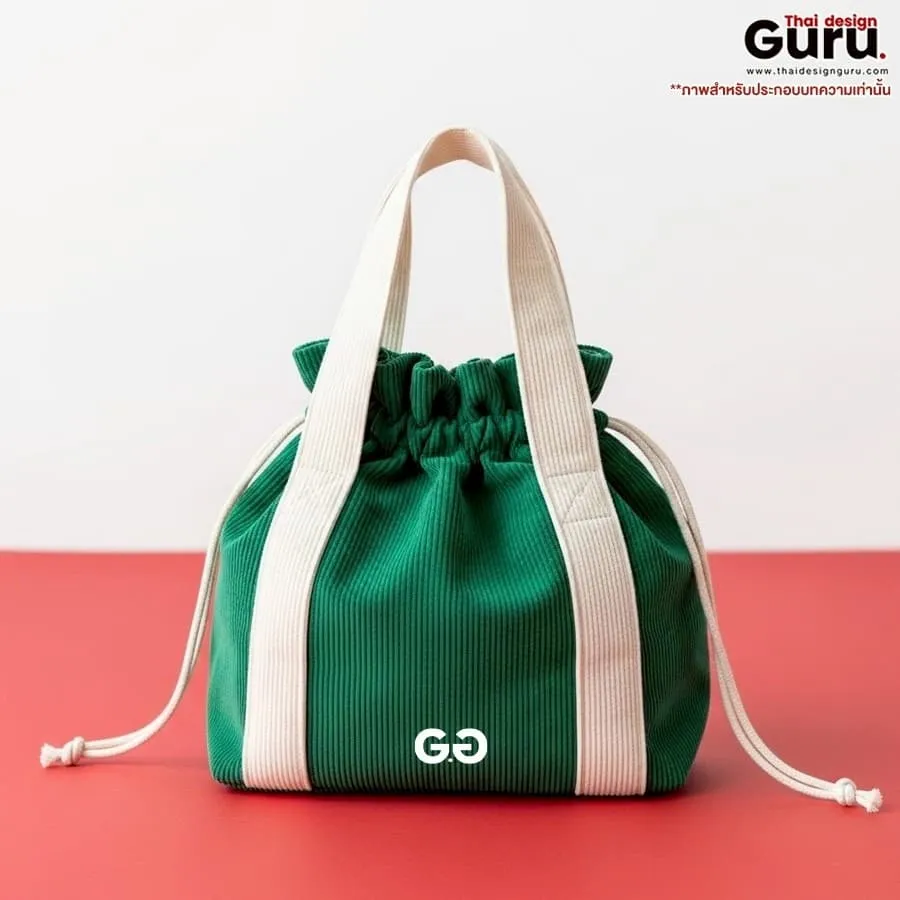 กระเป๋าช็อปปิ้งผ้าขยายก้น