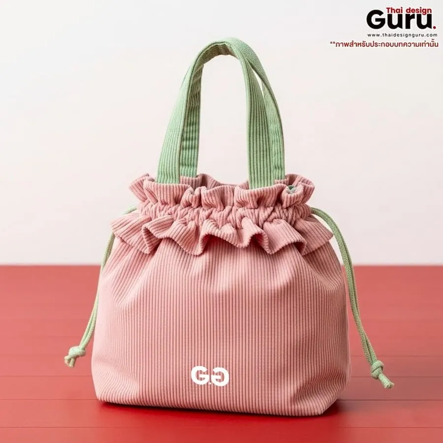 กระเป๋าช็อปปิ้งผ้าขยายก้น