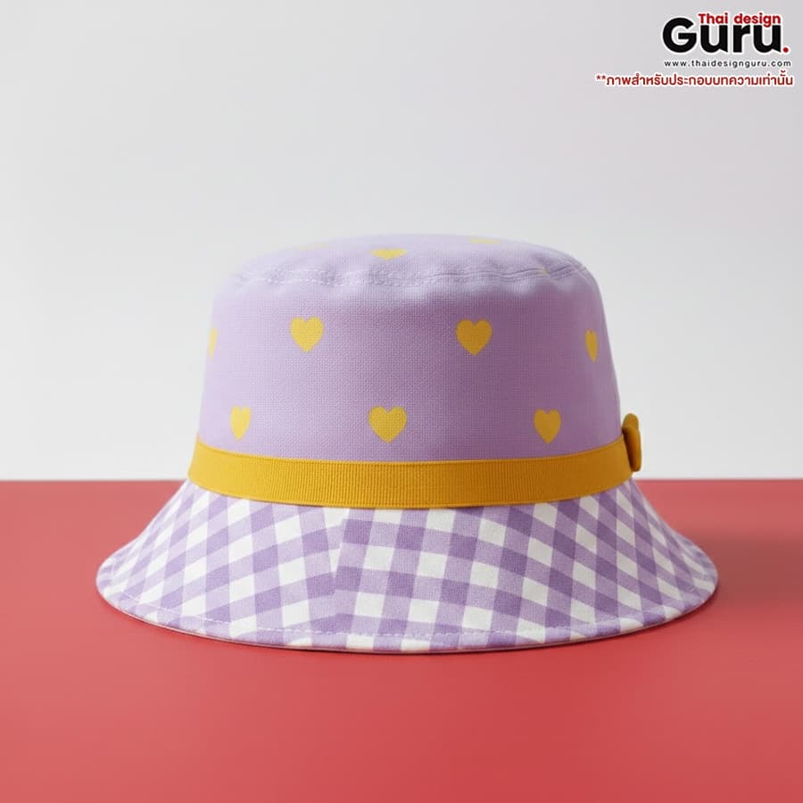 หมวกผ้าทรงบักเก็ต ธีมวาเลนไทน์ หมวกผ้าทรงบักเก็ต