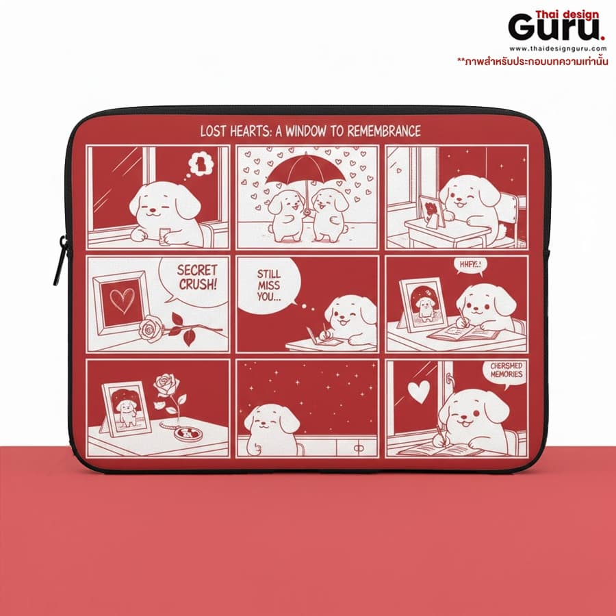 ซองผ้าซิปรูดใส่โน๊ตบุ๊ค