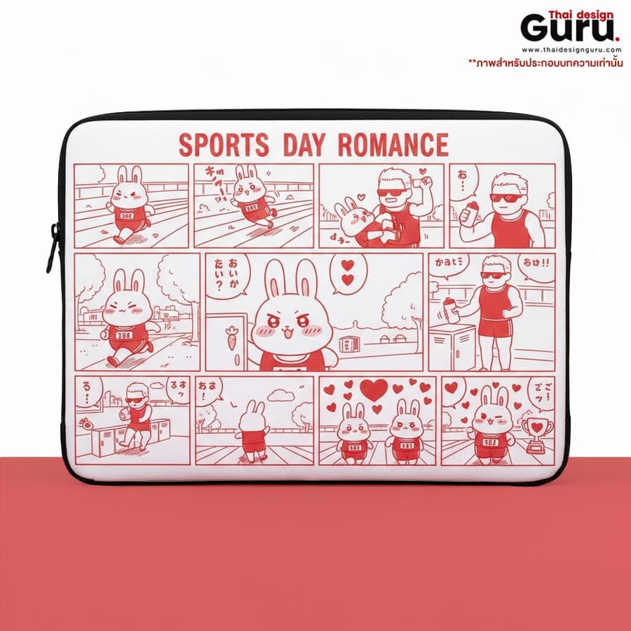 ซองผ้าซิปรูดใส่โน๊ตบุ๊ค