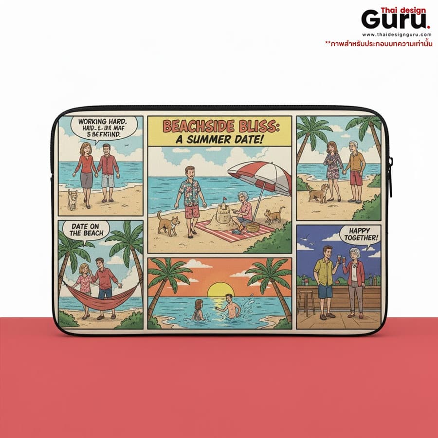 ซองผ้าซิปรูดใส่โน๊ตบุ๊ค