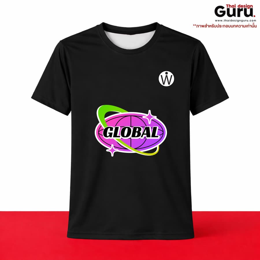 เสื้อยืดกีฬาพิมพ์ลาย