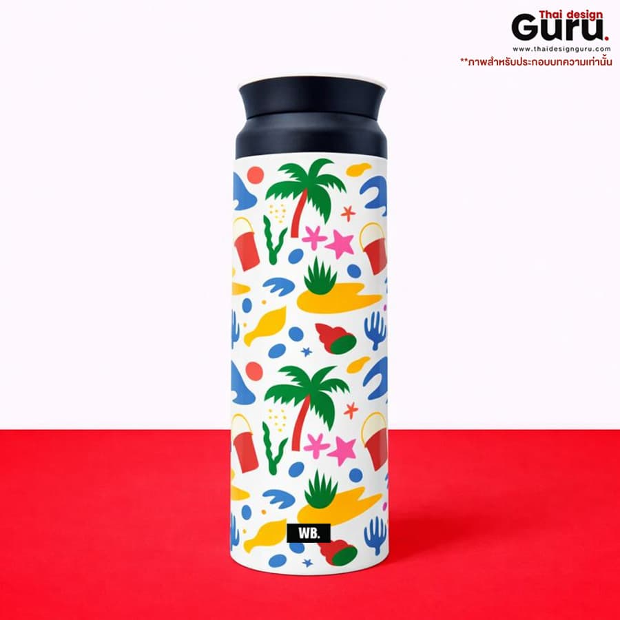 กระบอกน้ำพิมพ์ลาย