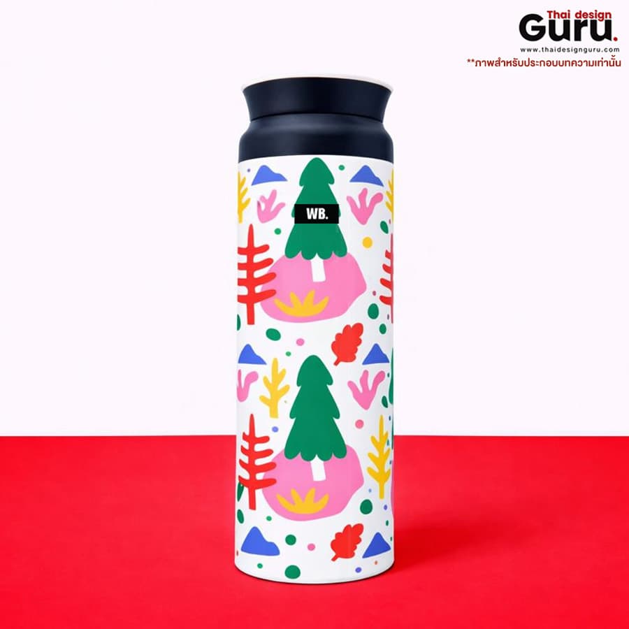 กระบอกน้ำพิมพ์ลาย