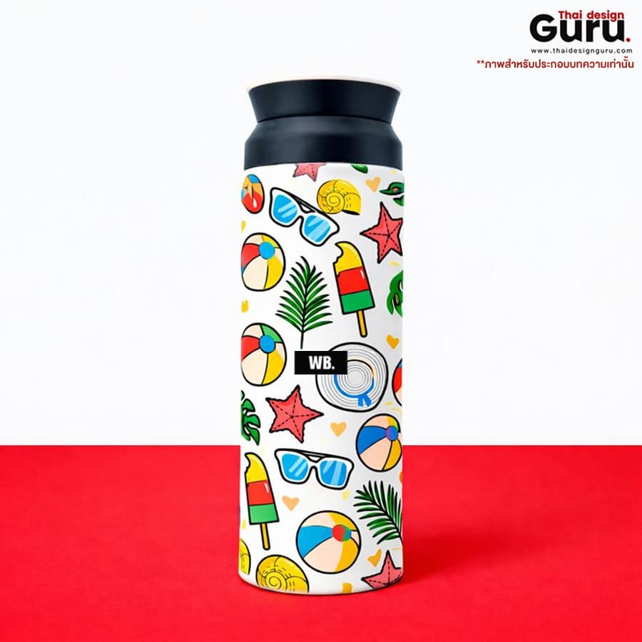 กระบอกน้ำพิมพ์ลาย