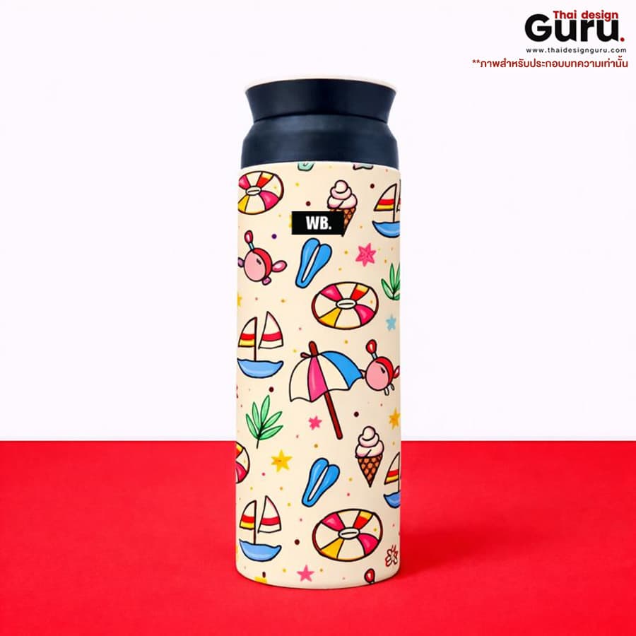 กระบอกน้ำพิมพ์ลาย