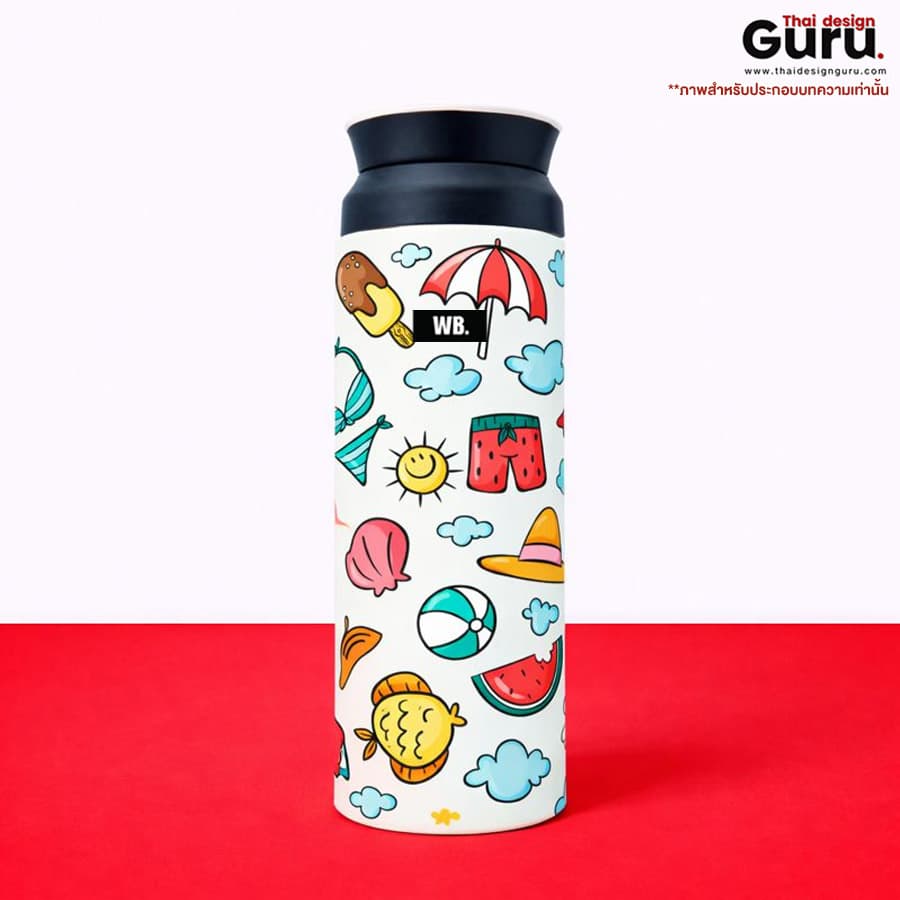 กระบอกน้ำพิมพ์ลาย