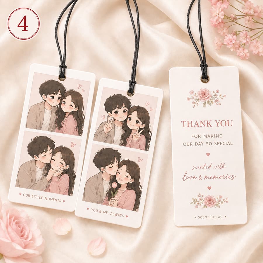 แผ่นหอม ของชำร่วย แผ่นหอมงานแต่ง