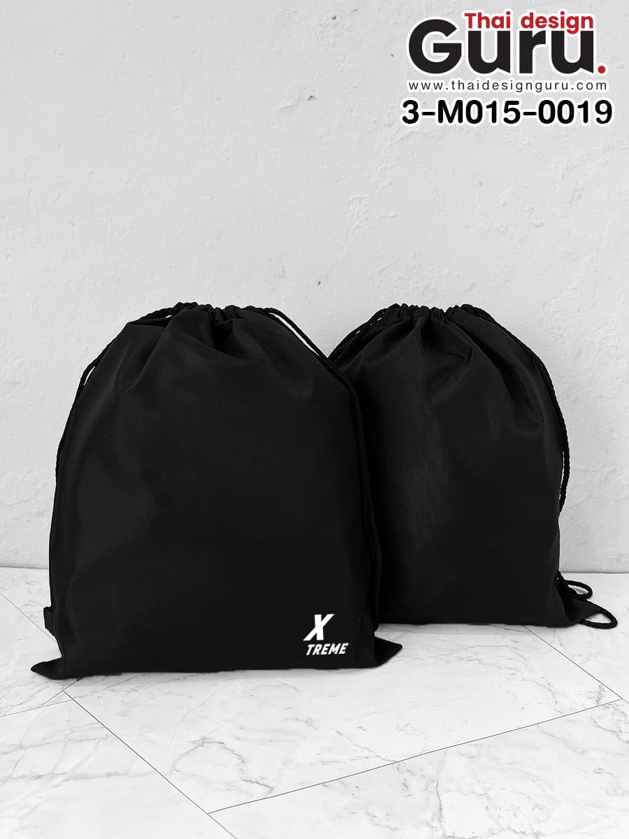 สั่งผลิตถุงผ้าหูรูดสีดำ สกรีนลาย ถุงผ้าหูรูดสีดำ สกรีนลาย