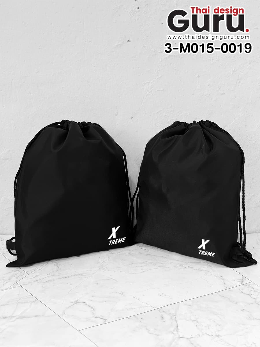 สั่งผลิตถุงผ้าหูรูดสีดำ สกรีนลาย ถุงผ้าหูรูดสีดำ สกรีนลาย