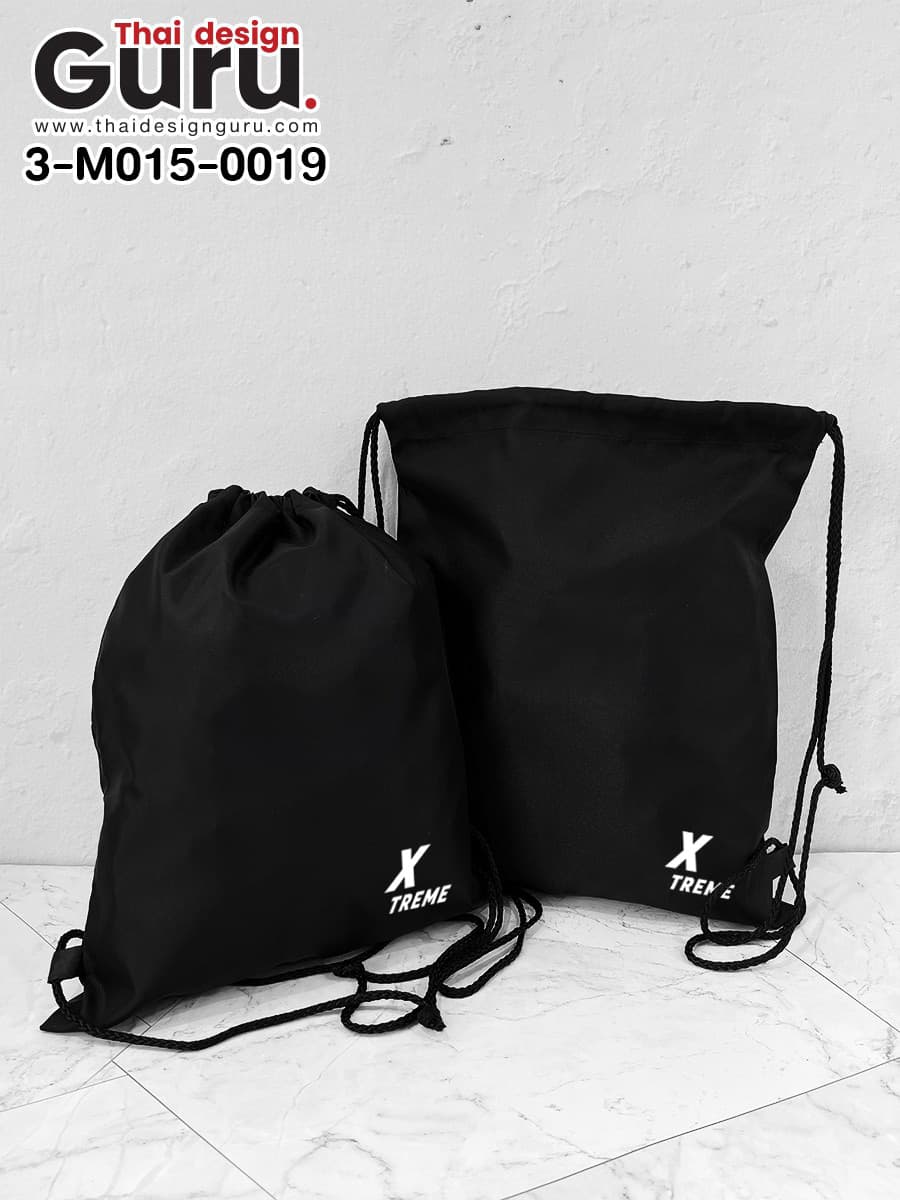 สั่งผลิตถุงผ้าหูรูดสีดำ สกรีนลาย ถุงผ้าหูรูดสีดำ สกรีนลาย