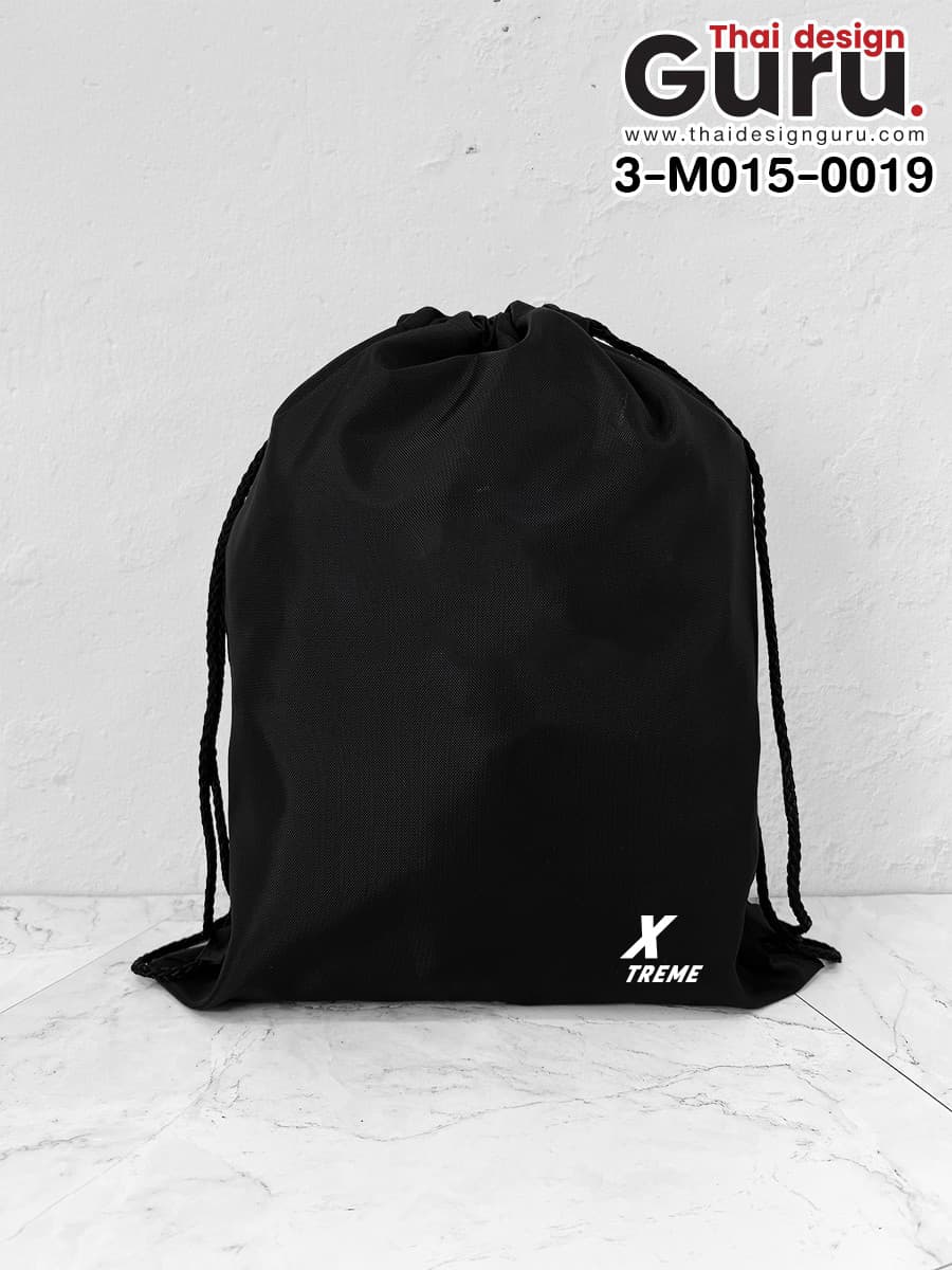 สั่งผลิตถุงผ้าหูรูดสีดำ สกรีนลาย ถุงผ้าหูรูดสีดำ สกรีนลาย